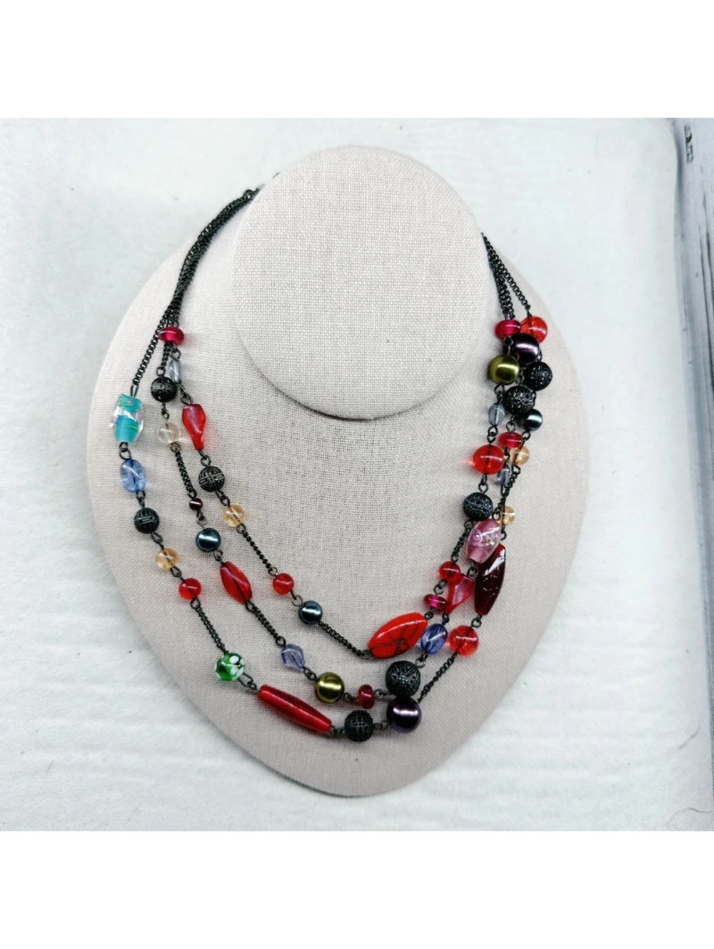 369u. Avon Bronze Boho Necklace